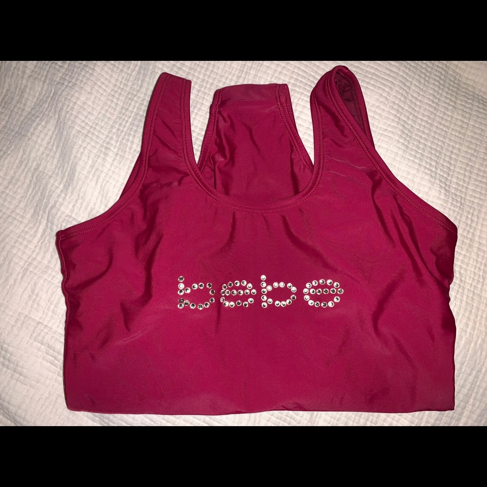 BEBE burgundy swimsuit